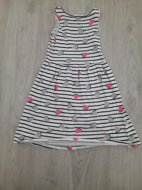Šaty prúžok, h&m,134