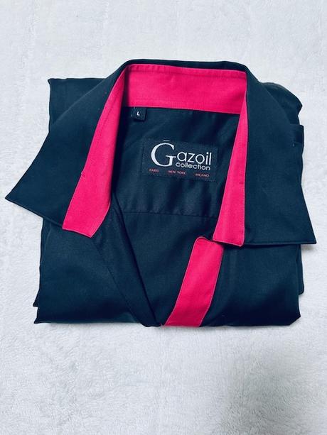 Čierno-cyklámenová košeľa zn. gazoil, l / m