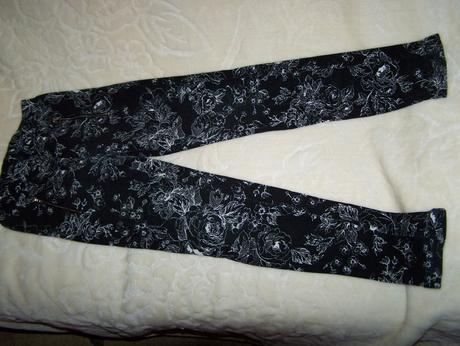 Zateplené legíny simitáciou vreciek na zips, 140