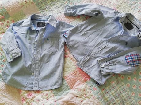 2 modre košieľky h&m, h&m,86