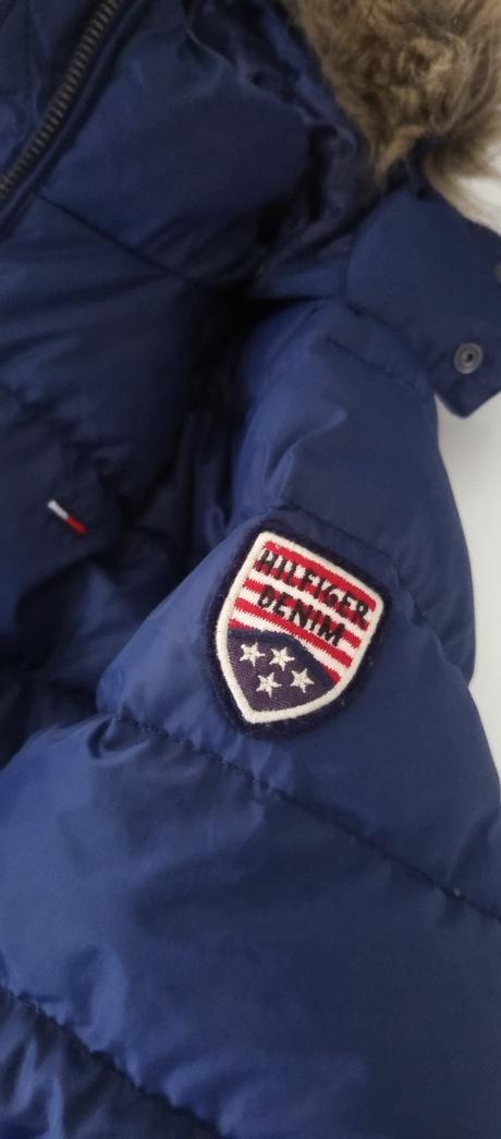 Zimná bunda, plnená perím, veľ.l, tommy hilfiger,l