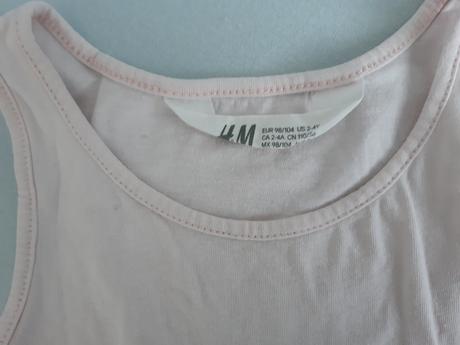 Šaty 98/104 -2 kusy, h&m,98