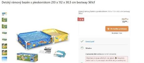 Detský bazén + pieskovisko, 