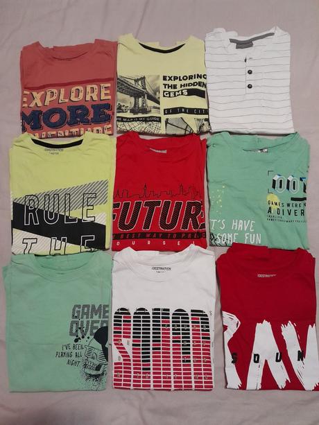 9x tričko s krátkym rukávom, pepco,146