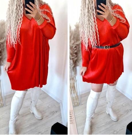 Oversize zamatové šaty, 