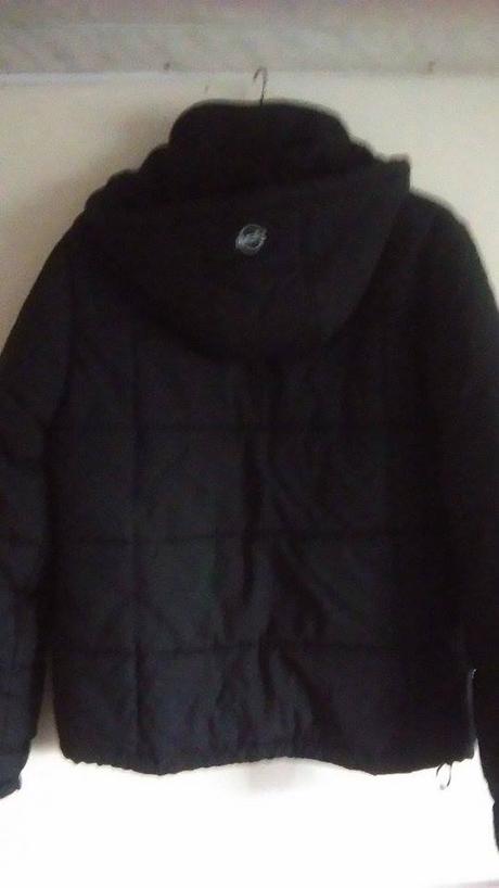 Damska zimna čierna bunda s kapucou m , sam73,m