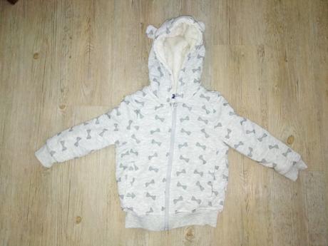 Zateplená mikina s mašličkami, lupilu,98