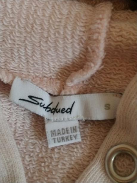 Dámska ružová crop mikina s kapucňou, subdued, s, s