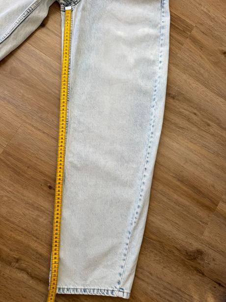 Low-rise baggy barrel jeans bershka, bershka,36