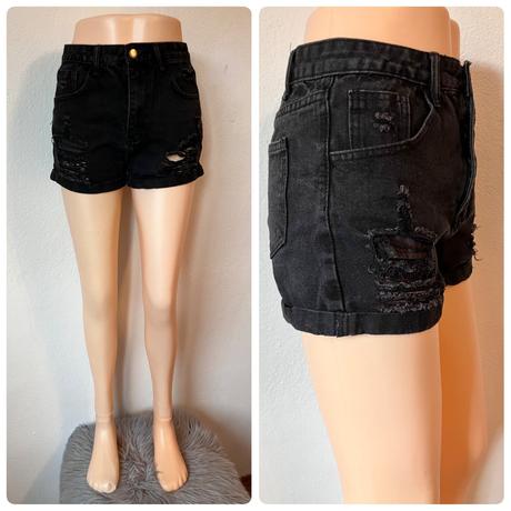 Rifľové šortky roztrhané shein (s), s