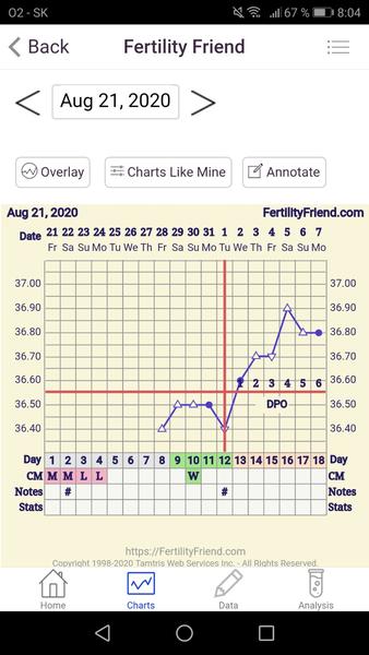 Výtok a bazálna teplota