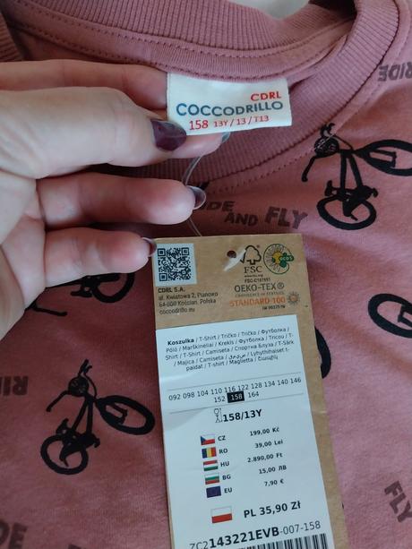 Tričko nové, coccodrillo,158
