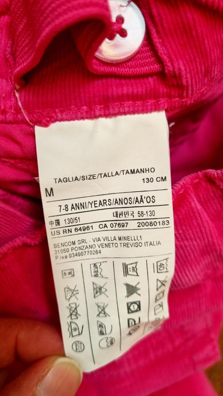 B3602 menčestráky, benetton,128