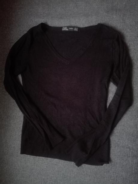 Čierny sveter zn. zara veľ. s, zara,s