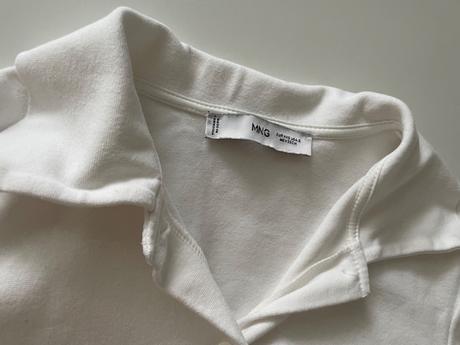 Mango krémová biela polokošeľa dlhý rukáv xxs, mango,32