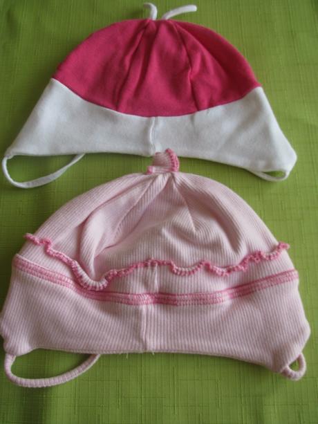 2ks bavlnené prechodné čiapočky, 74