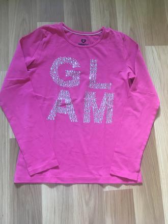 Ružové tričko dlhý rukáv, pepperts,146