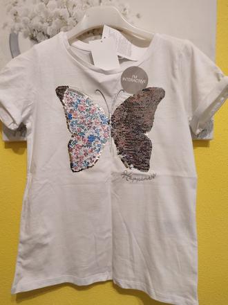 Tričko 6-8 r., h&m,134