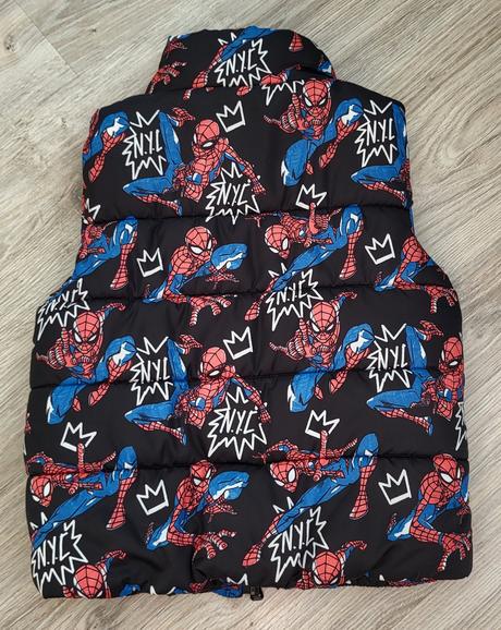 Zateplená vesta spiderman h&m 110/116 na 4-6 rokov, h&m,116