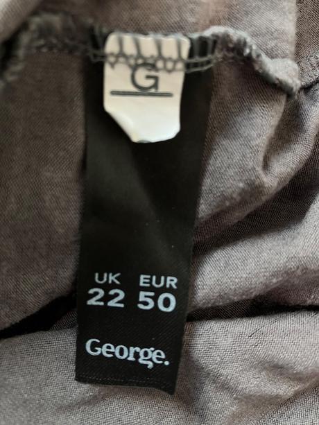 Sivé vzorované šaty george (50), george,5xl