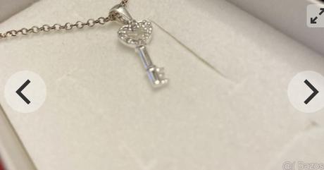 Strieborná retiazka na krk+prívesok kľúčik,