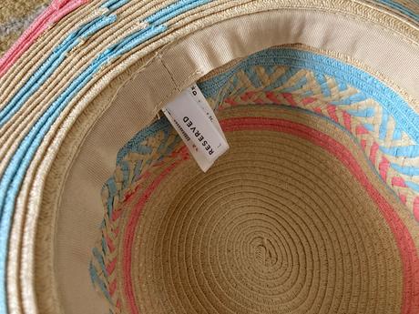 Pásikavý slamený klobúk 128/146, reserved,134