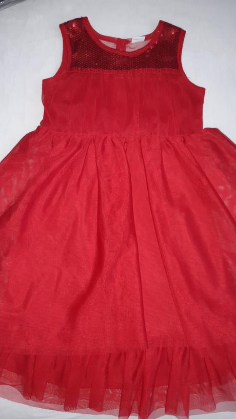 Cervene saty lindex 110/116, lindex,110