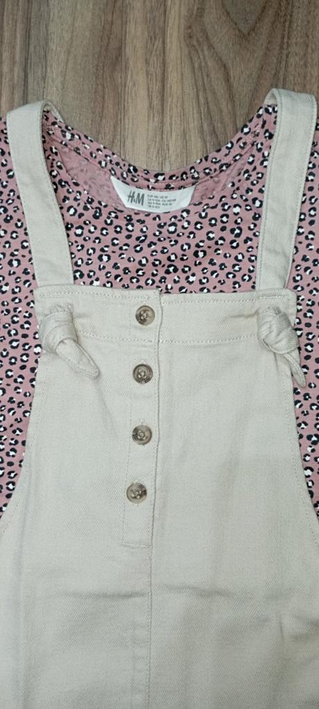 Komplet tričko a nohavice na traky, h&m,140