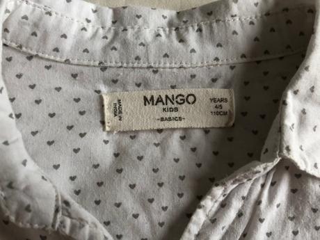 Blúzka so srdiečkami, mango,110