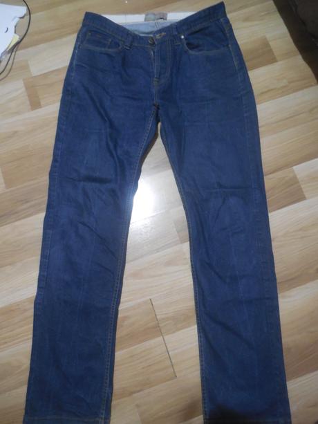 Tmavomodré rifle pre pána + darček, 34