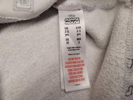 Mikina minnie č. 98, disney,98