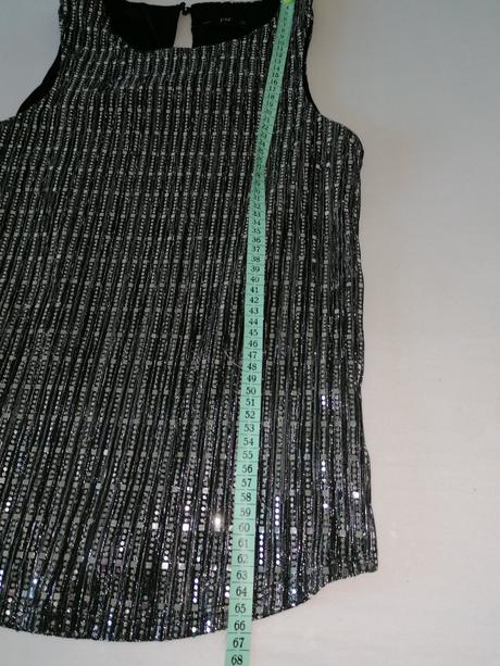 Tričko strieborne trblietavé, f&f,s