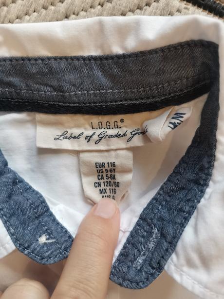 Bavlnená košeľa, h&m,116