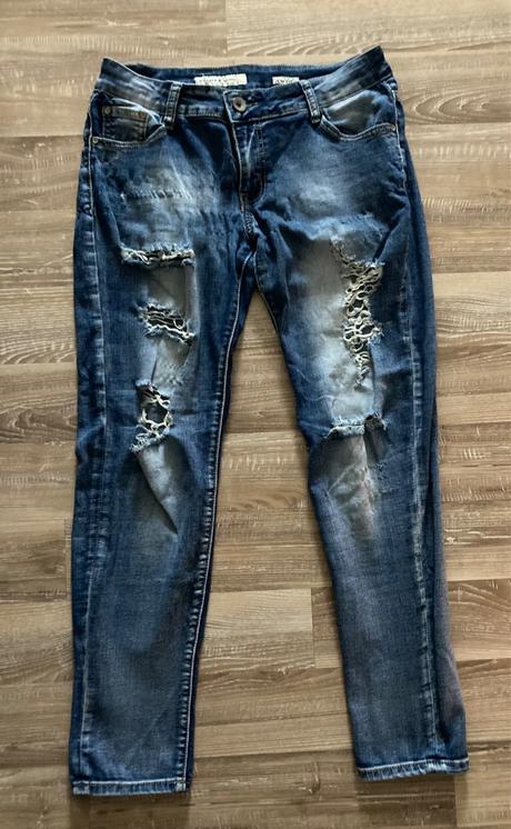 Roztrhané rifle, denim,30