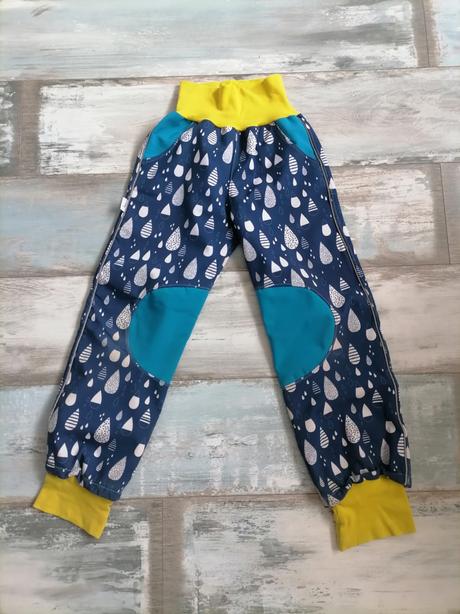 Softselove nohavice zateplene flisom vel. 128/134, 128