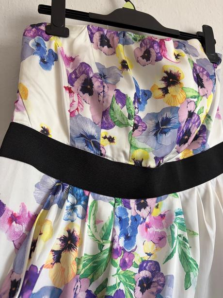 Hm fialky sirotky satenove prekrasne korzetove sat, h&m,40