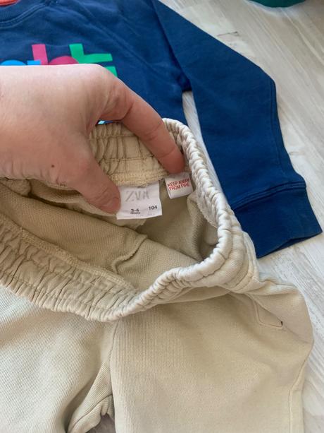 Jarna suprava mikina next a tepláky zara 3-4 r, next,104