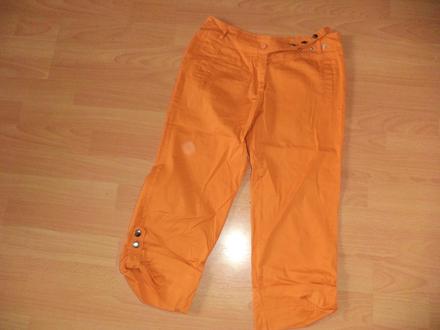 Oranžove letne 3/4 nohavice, m