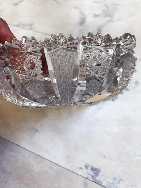 Kryštálový popolník bohemia crystal,