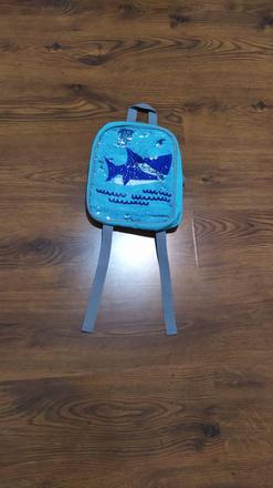 Detsky vak s prehadzovacimi flitrami do skolky, na,