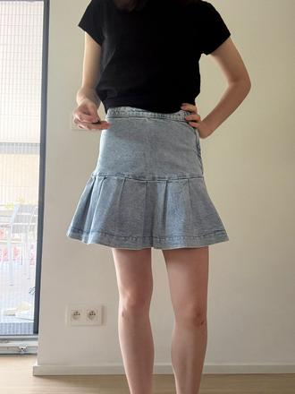 Rifľová sukňa, h&m,170