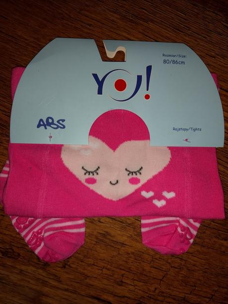 Pančušky s pogumovanymi chodidlami, 80 / 86