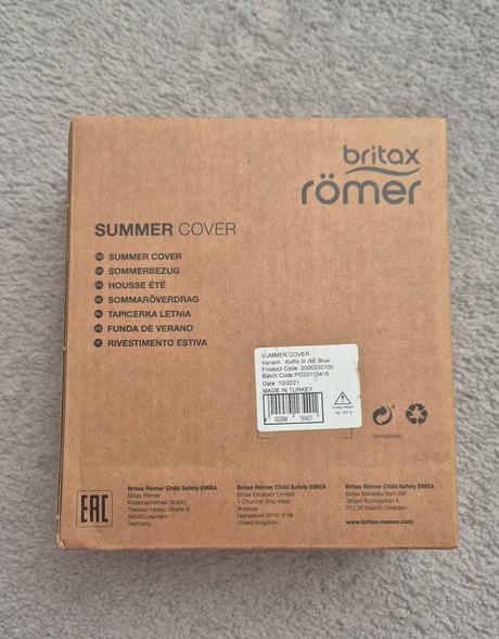 Britax kidfix iii m, letný poťah nový, britax