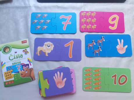 Trefl cisla hra puzzle,