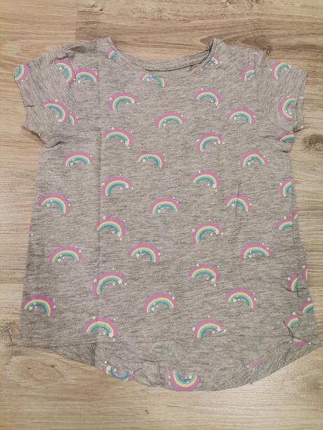 Dievčenské tričko  s duhou, primark,98