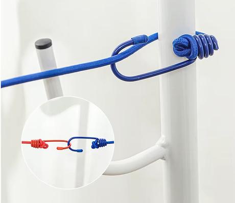 Multifunkčná výsuvná šnúra na bielizeň s 12 klipmi,