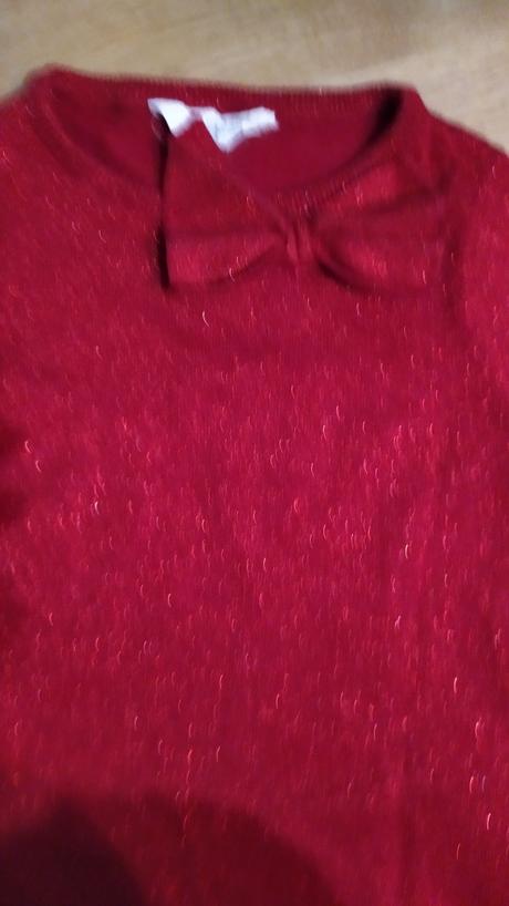 Trblietavé šaty s mašličkou, h&m,122