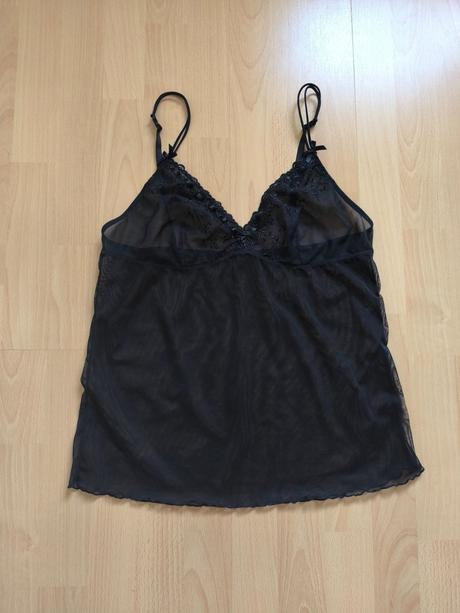 Priehľadný top na spanie, l