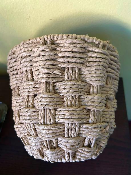 Prírodný pletený kvetináč 19 cm,