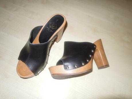 Čierne kožené vsuvky humanic 36, humanic,36